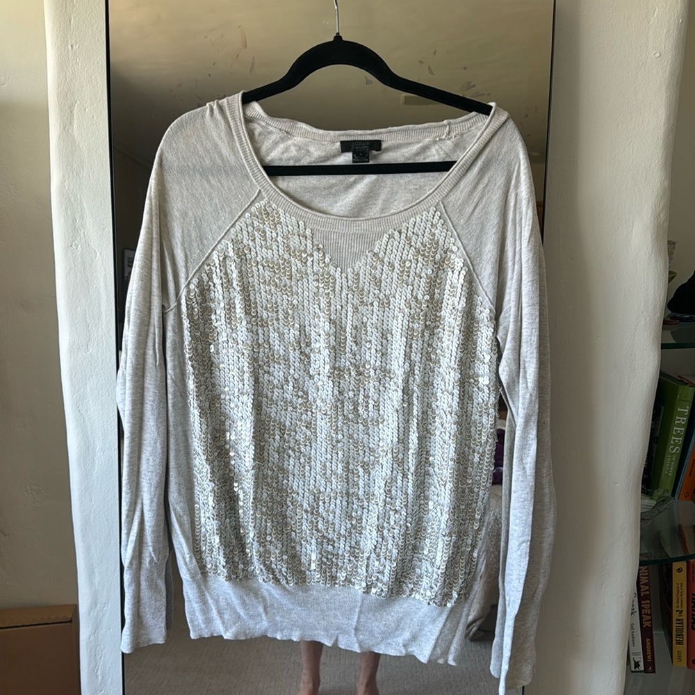J. Crew Collection sequin top size medium